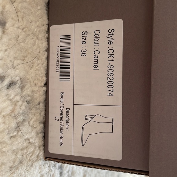 Charles & Keith Camel Suede Ankle Boots - Picture 7 of 8